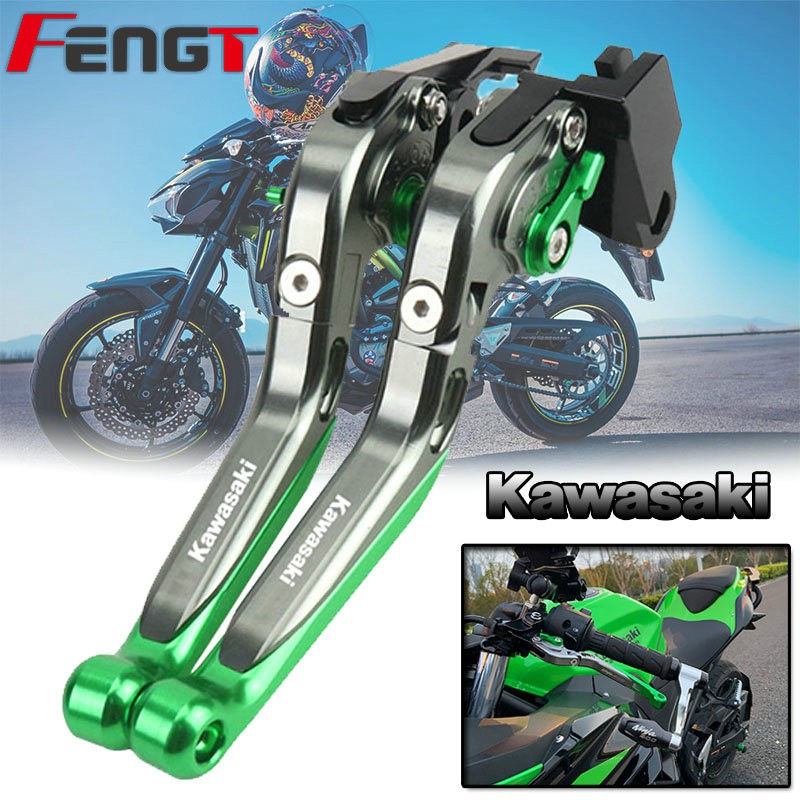 ใหม ่ สําหรับสําหรับ Kawasaki Ninja250 Z250 Ninja300 Z300 Ninja400 Z250SL อุปกรณ ์ เสริมรถจักรยานยนต ์ CNC อลูมิเนียมเบรคคลัทช ์ Handle Levers