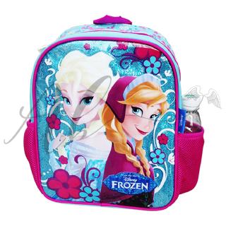 กระเป๋าเป้สะพายหลัง กระเป๋านักเรียน ลายนางฟ้า Frozen Elsa Anna ขนาด 12 นิ้ว