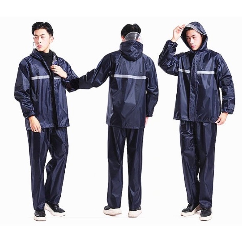 เสื้อกันฝน ชุดกันฝน มีแถบสะท้อนแสง เสื้อกันฝนมอเตอร์ไซค์Motorcycle raincoat