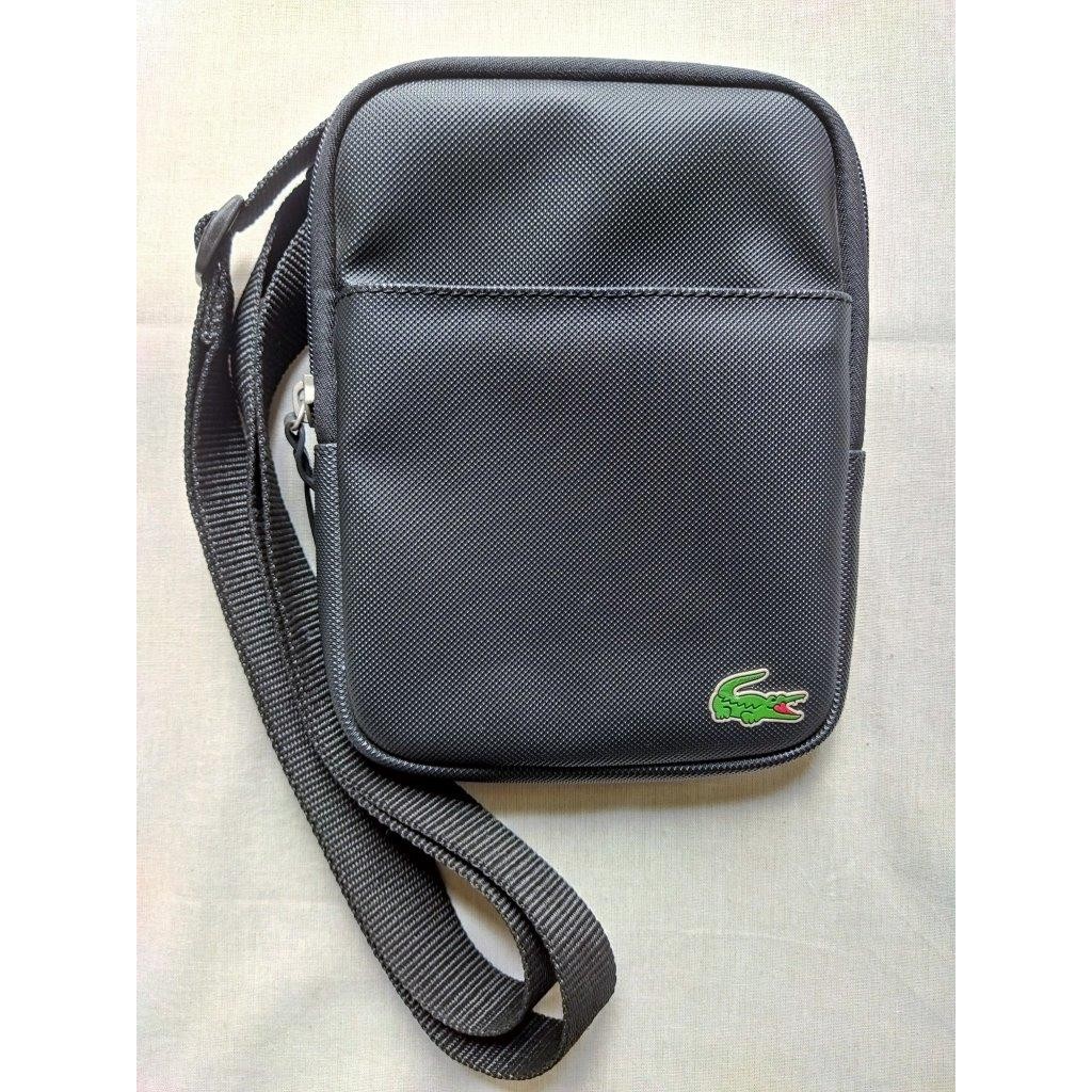 กระเป๋าสะพายข้าง มือสอง ของแท้ Lacoste (สีดำ)