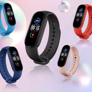 M6 นาฬิกาข้อมือ Smartwatch เชื่อมต่อบลูทูธ 5.0 กันน้ํา วัดอัตราการเต้นหัวใจ เหมาะสําหรับระบบ Android และ ios