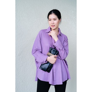 Dress Me &gt; Linen Shirt เสื้อเชิ้ตลินิน ทรงหลวม ทรงปล่อย oversize