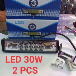 LED 30W 12V-24V LED Light Bar ไฟสปอตไลท์ ติดรถมอเตอร์ไซค์ รถยนต์