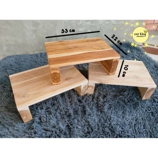 เก้าอี้ไม้สัก เก้าอีไม้เอนกประสงค์ นั่งซักผ้า ล้างจาน กว้าง22×ยาว33×สูง10cm (พร้อมส่ง)