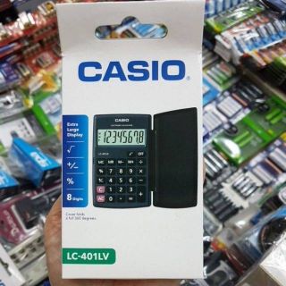 Casio LC401LV สีดำ เครื่องคิดเลขพกพา 8หลัก ของแท้ ประกัน2ปีจากCMG