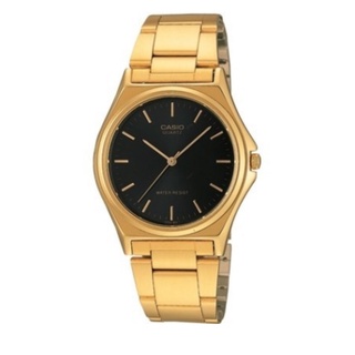 นาฬิกาCasio นาฬิกาข้อมือ ผู้ชาย  สายสแตนเลส รุ่น MTP-1130N-1A ( Black/Gold ) ประกันศูนย์ 1 ปี จากร้าน henghengwatch