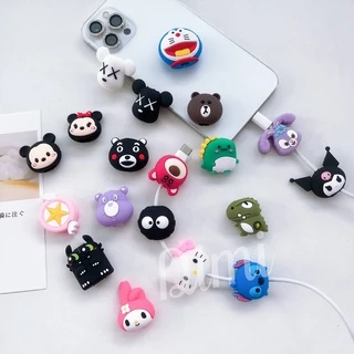 🔥พร้อมส่ง🔥สายเกรียว เรืองเเสง สายถนอมสายชาร์จ เเละ หูฟัง หลายสี 1.4
