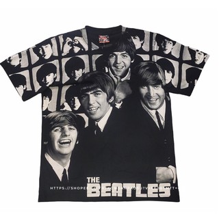 เสื้อยืดTHE BEATLES overprint