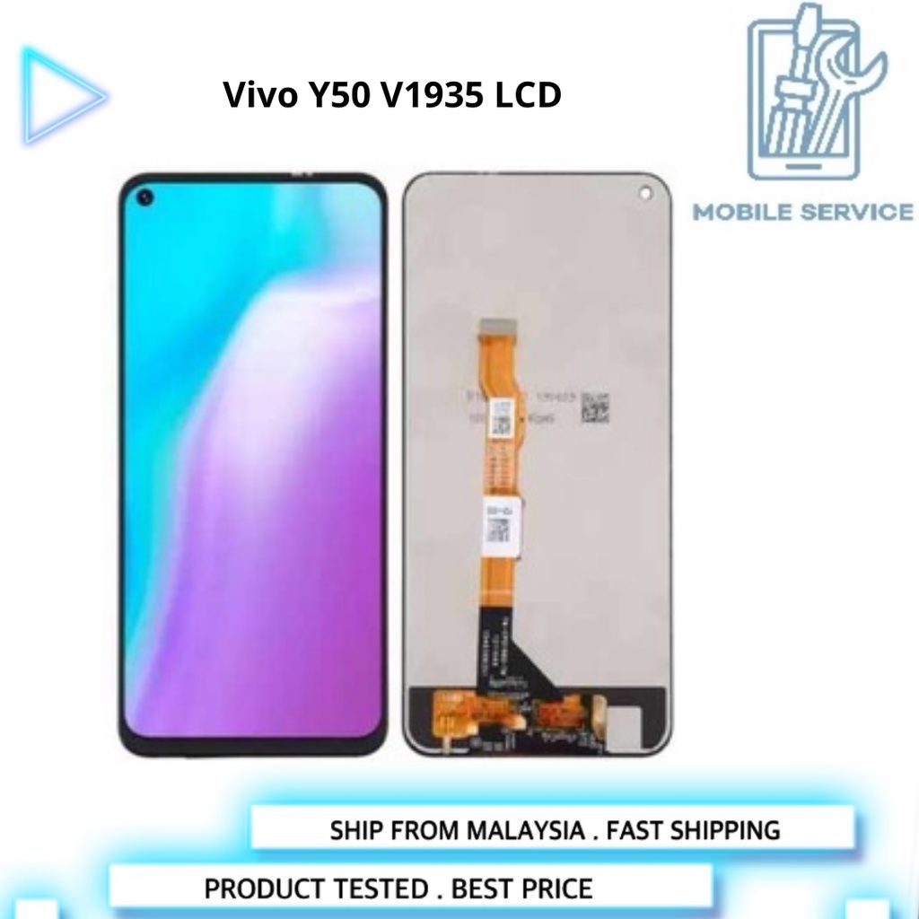 Vivo Y50 V1935 ชิ้นส่วนทดแทน Digitizer หน้าจอสัมผัส LCD (รับประกัน 3 เดือน)