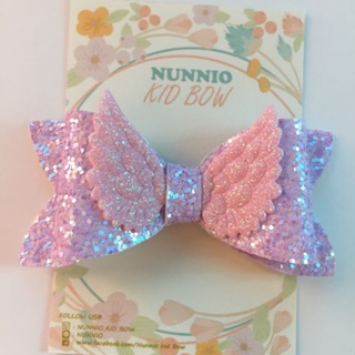 Angle glitter bow/piece