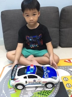 🚘รถตำรวจพลาสติก 🚘คันใหญ่ 2 สี แดงและน้ำเงิน 💥⚡️ราคาถูกสุด ๆ
