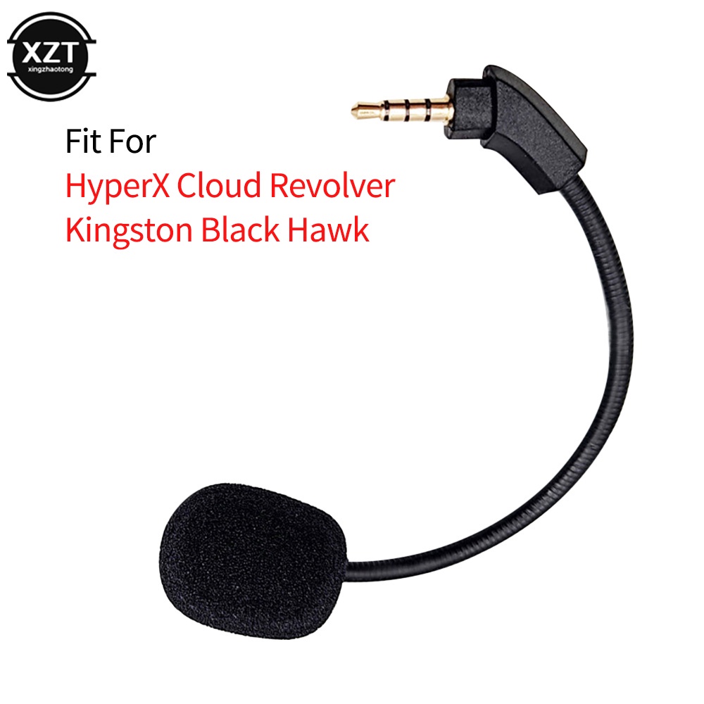 ไมโครโฟนชุดหูฟังสําหรับเล่นเกม HyperX Cloud RevolverS ชุดหูฟัง Blackhawk ปลั๊กมุม 4.0x155 มม. (ปลั๊ก 3.5 ขา 4 ขา)