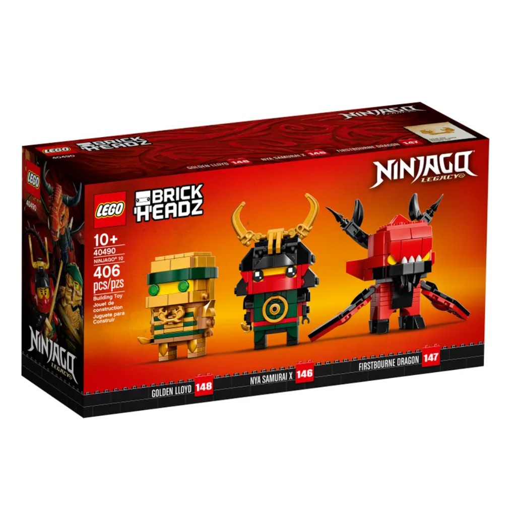 LEGO Ninjago 10th Anniversary BrickHeadz 40490