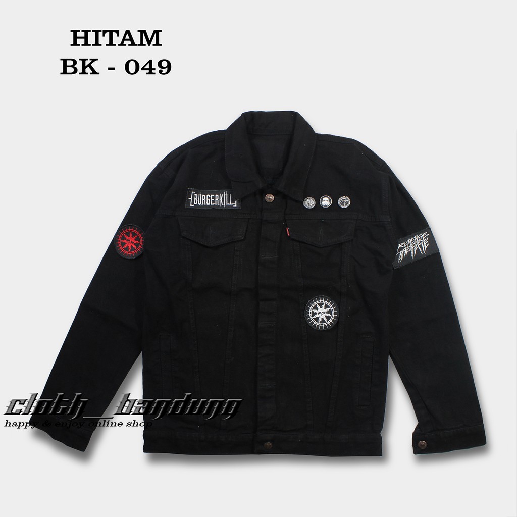 TRUCKER JACKET ผู้ชายกางเกงยีนส์ JACKET ผู้ชาย DENIM JACKET แจ็คเก็ตกางเกงยีนส์ SIZE: M/L/XL/XXL BG-