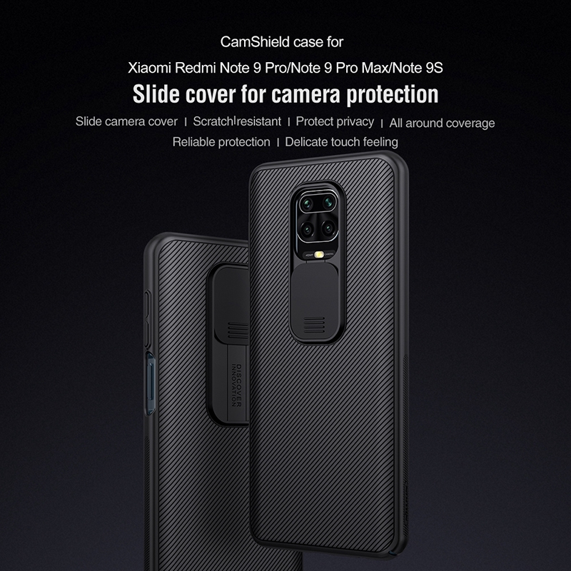 Nillkin CamShield เคส สําหรับ Xiaomi Redmi note 9 Pro / note 9 Pro Max / note 9S เคสสไลด์ ป้องกันกล้อง