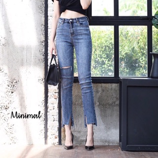 High-waist jeans