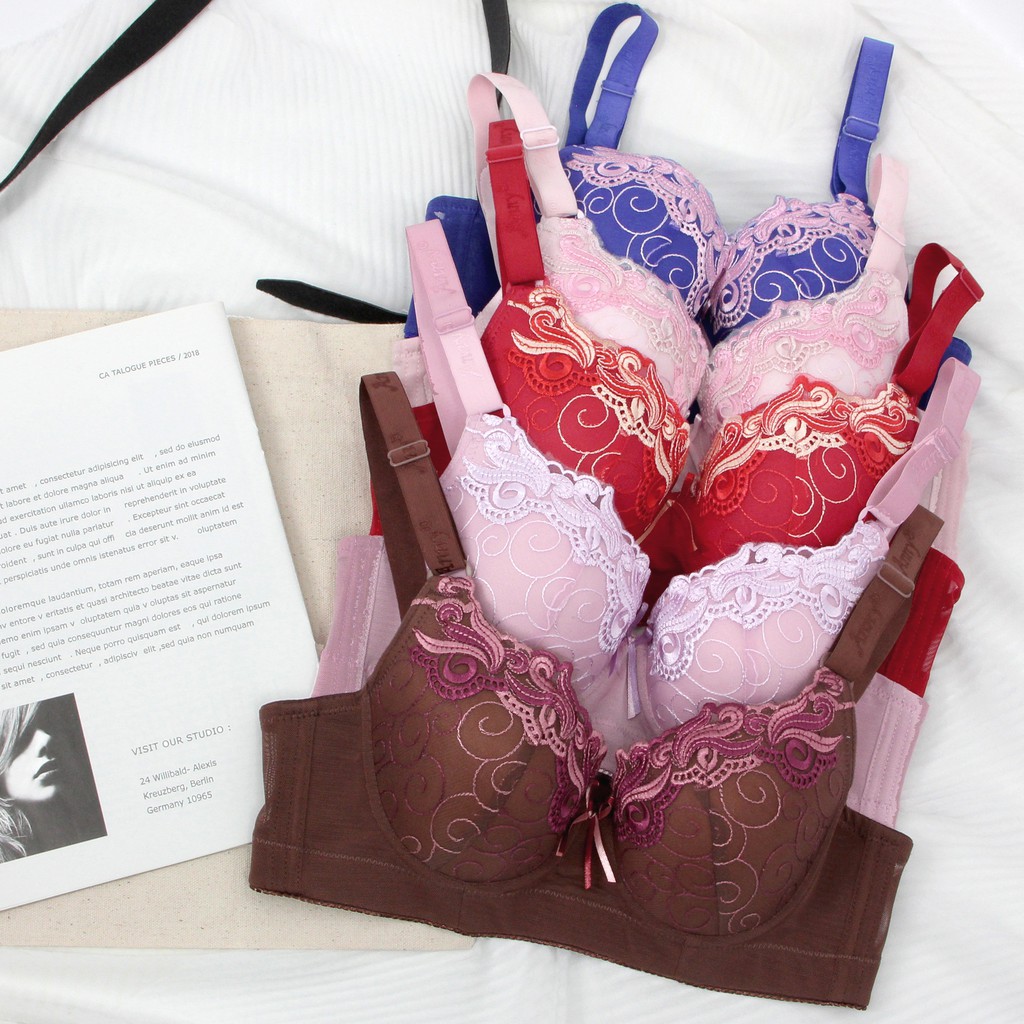 ชุดชั้นใน Anny รุ่น0777_S1 คัพB-C เสื้อใน 3ตะขอ บรามีโครง ทรงใหญ่  ดีไซน์ด้วยผ้าตะข่ายรอบตัว แต่งลายปัดลูกไม้บนเต้า - รูปที่ 5