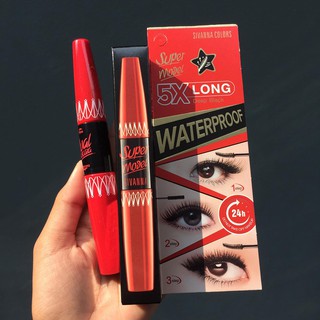 SIVANNA COLORS SUPER MODEL 5X LONG MASCARA HF893 ซีเวนน่า มาสคาร่า กันน้ำ ช่วยต่อขนตา ให้งอนยาว