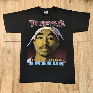 TUPAC RAPPER HIPHOP เสื้อวง เสื้อลายวงฮิปฮอป เสื้อลายวินเทจ