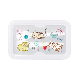 Therichbuyer กล่องอาหารทรงเหลี่ยมฝาล็อก พร้อมช้อนส้อม HARU KASSA HOME รุ่น JCP-6300 สีขาว