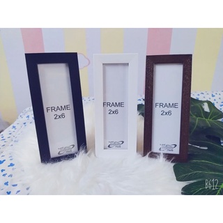 กรอบรูปขนาด2x6นิ้ว  สีขาว สีดำ สีโอ๊ค สีทอง