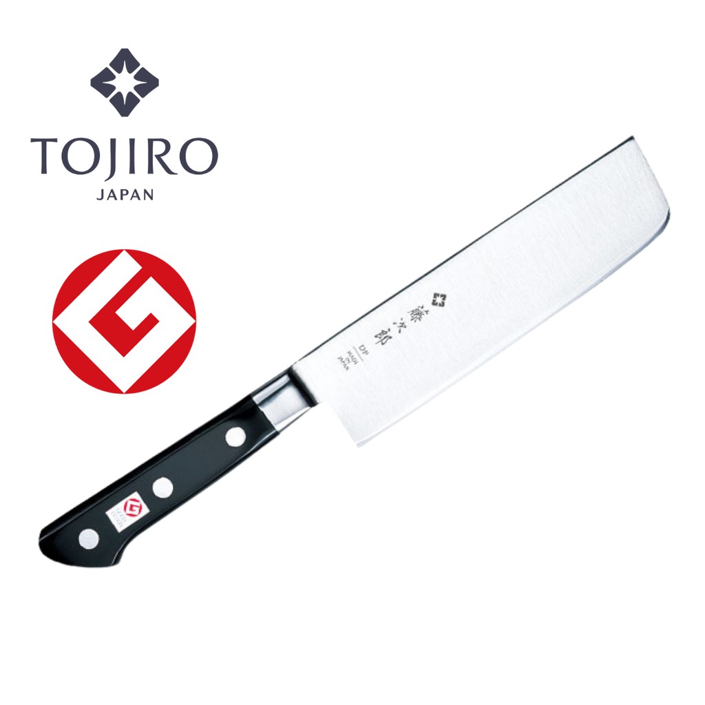 TOJIRO DP Nakiri 165 mm มีดหั่นผักญี่ปุ่น มีดทำครัวญี่ปุ่น มีดนาคิริ (F-502)