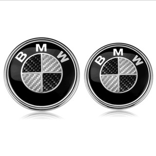 ฝาครอบดุมล้อ BMW  โลโก้ BMW ติดหน้า82MM หลัง74MM สีเทาคาร์บอน