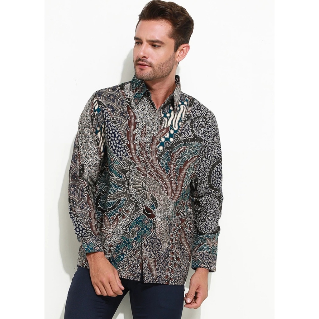 Katun KEMEJA Krina Batik เสื้อ Aidan ผู้ชายผ้าฝ้ายพรีเมี่ยม Cool