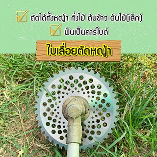 ใบตัดหญ้า ใบเลื่อยวงเดือน ตัดกิ่งไม้ ตัดต้นข้าว 10"x 40 ฟัน ฟันคาร์ไบด์แท้