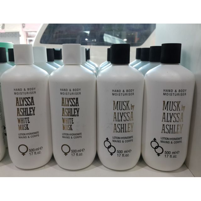 Alyssa Ashley White Musk Hand and Body Moisturiser 500ml