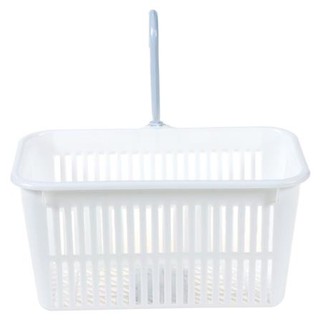 ตะแกรงใส่ของมีขอแขวนเหลี่ยม JCJ 1130 สีขาว Kitchen Storage Baskets&amp;Organization