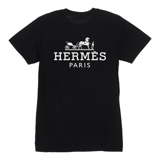 เสื้อยืด hermes เสื้อใส่สบาย ผ้า  ผ้าดีหนานุ่มใส่สบาย Street shirt