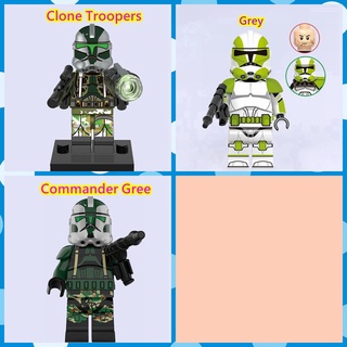 บล็อกตัวต่อเลโก้ รูป Clone Troopers Gree ขนาดเล็ก ของเล่นสําหรับเด็ก