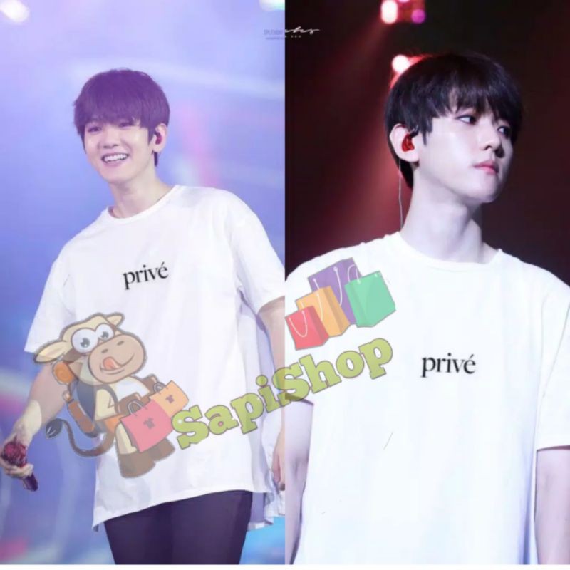 เสื้อยืดKpop EXO BAEKHYUN PRIVE Baekhyun