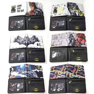 อะนิเมะ DC ของแท้แบทแมนกระเป๋าสตางค์สั้นแบทแมนแบทแมนซูเปอร์ฮีโร่ผู้ชายและผู้หญิงกระเป๋าสตางค์กระเป๋าเงิน