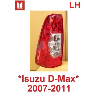 ข้างซ้าย ไฟท้าย เสื้อไฟท้าย ISUZU DMAX D-MAX 2007 - 2011 ไฟท้าย อีซูซุ ดีแม็กซ์ ดีแมค ไฟหลัง ไฟ ไม่รวมขั้วและหลอดไฟ