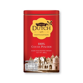 เครื่องดื่ม โกโก้ ชนิดผง ไขมันโกโก้ 20-22% ตรา โกโก้ดัทช์ 400 G. Cocoa Powder 20-22% Cocoa Butter Content ( Cocoa Dutch Brand )