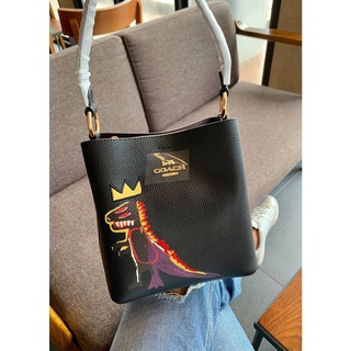 Coach X Jean Michel Basquiat Small Town Bucket Bag ((C6073))