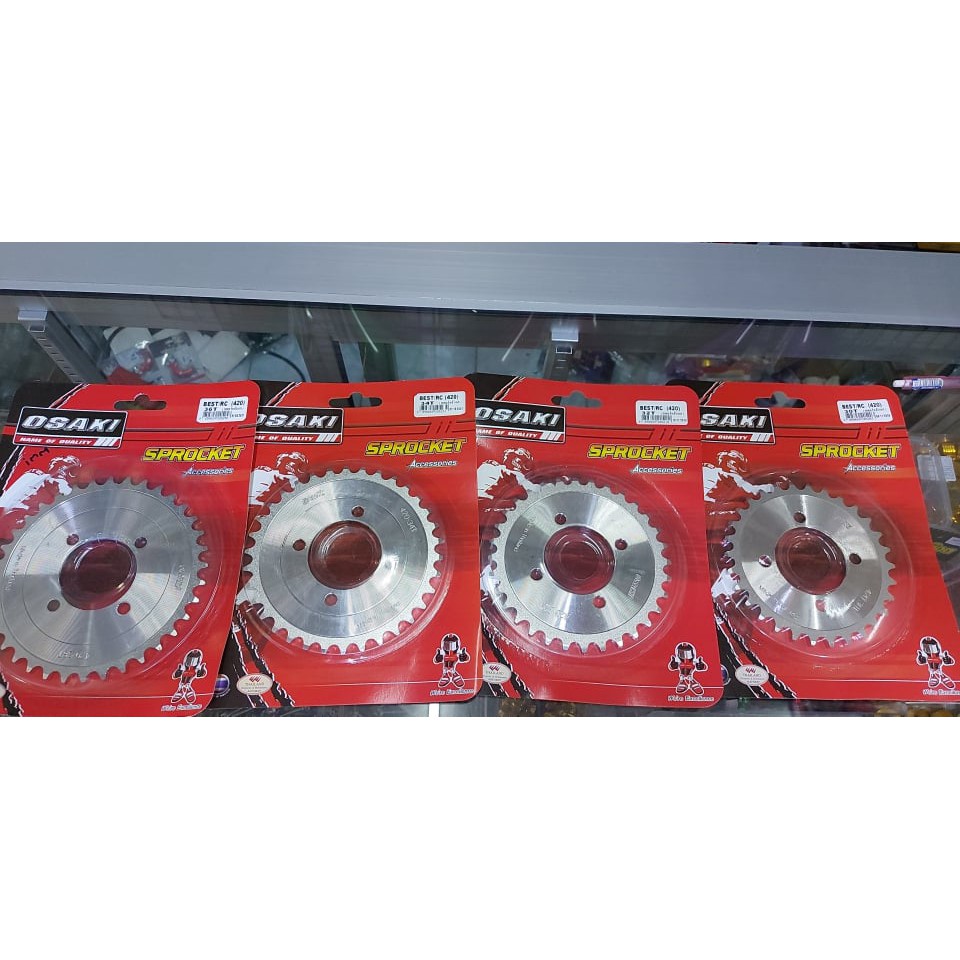 เสตอร์ หลัง/หน้า เลสขนาดโซ่420 RC80-100คริสตัล สวิง โรลเยล สปริ้นเตอร์ มีให้เลือกหลายขนาดแบนOSAKIผลิตจากวัสดุเกรดA