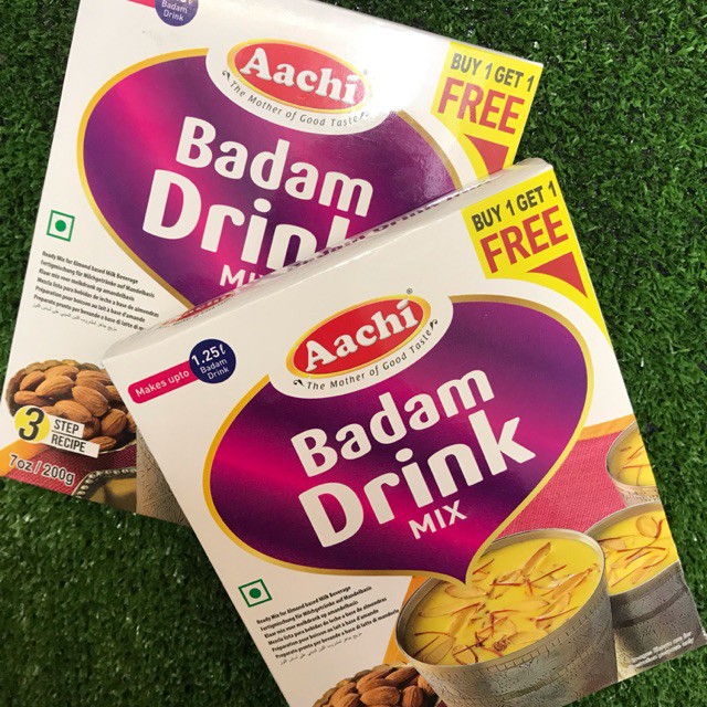 Work From Home PROMOTION ส่งฟรี Aachi Badam Drink Mix 200g (Buy 1 Get 1 Free) เครื่องดื่มอัลมอนด์ (ซื้อ 1 แถม 1).  เก็บเงินปลายทาง