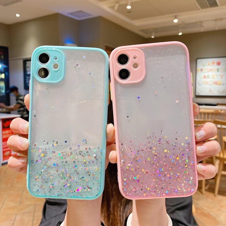 เคสขอบสีกากเพชร กล้องขอบส Huawei P30 lite honor 20 nova 5T Y5 2018 Y5 2019 Y5 Y9 prime Y9S Y9 2019 #231