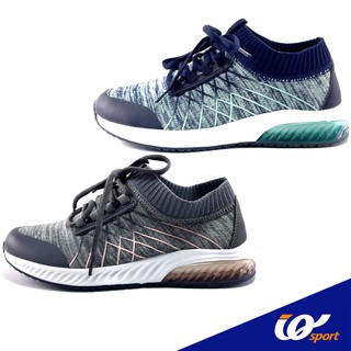 IQ Shoes รองเท้าผ้าใบแบบผูกเชือก มี 2 สี รุ่น DD2-KG2057L