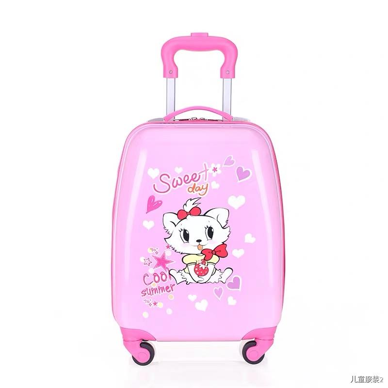 ☬16"18" carry-on Kids luggage Children cartoon Travel Trolley Suitcase on spinner wheel Cabin Rolling luggage bags case