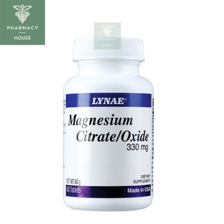 Lynae Magnesium Citrate/Oxide 330 mg 60 tablets  แมกนีเซียม ซีเตรท/ออกไซด์