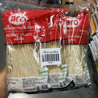 ecook หมี่เตี้ยว เส้นขาว ตรา aro white noodles 350g*3