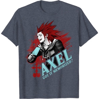 เสื้อยืดลําลอง พิมพ์ลาย Disney Kingdom Hearts Axel Got It Memorized คุณภาพสูง สไตล์เกาหลี