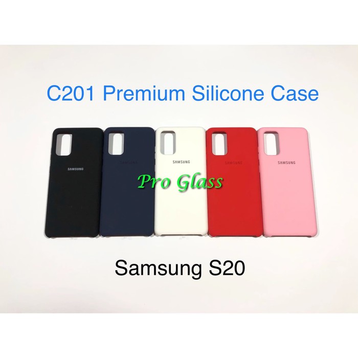 C201 Samsung S20 / S20+ / S20 ULTRA Original Samsung Silicon Leather Case Silicone