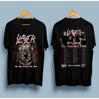 HH Slayer Final Farewell World Tour 2019 Second Leg T-SHIRT Size S - 3XL Sleeve  เสื้อเชิ้ตแขนสั้น เสื้อยืดคอกลม