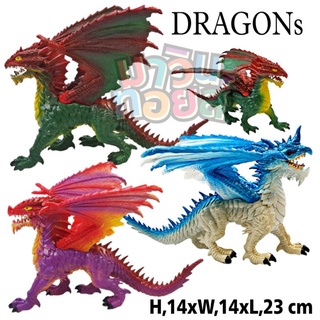 ฟิกเกอร์ โมเดล model flying dragon monster Teddies Drak plast ของแท้ จากต่างประเทศ มังกร  สัตว์ประหลาด mawintoys