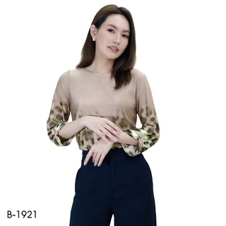 MIKIKO Blouse MI-B1923 ไลคร้าปริ้นท์ IGPU20-4-SL9